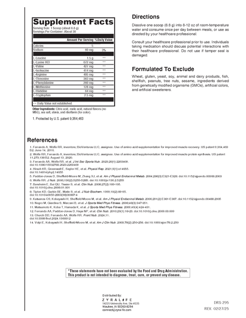 Amino Acids (lemon) 30sv